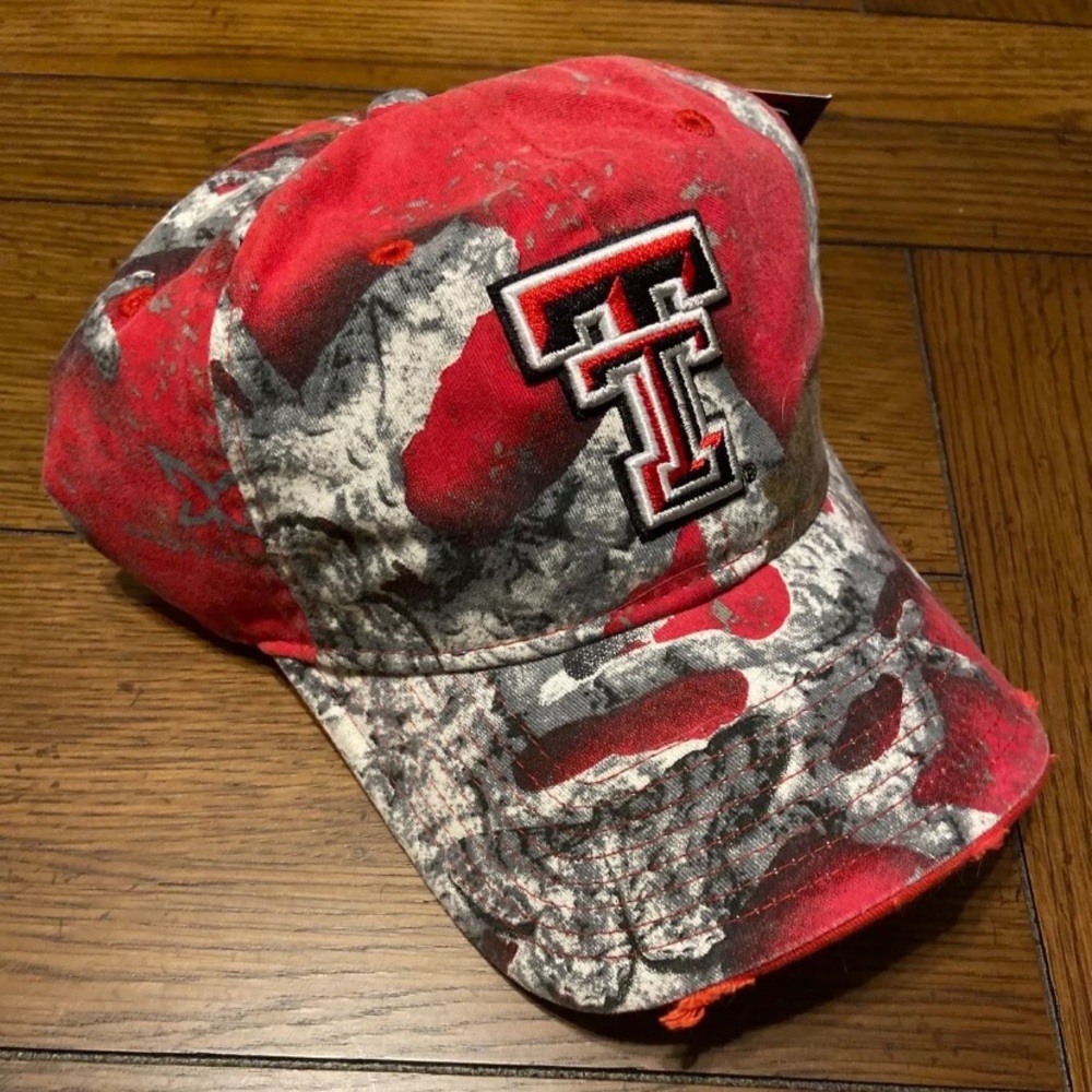 Red Camo Texas Tech Red Raiders Cap NCAA